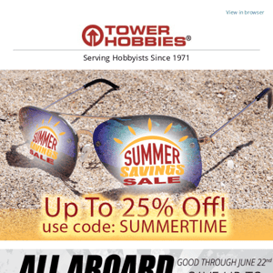 ☀️ Summer Savings Sale - Up To 25% Off!