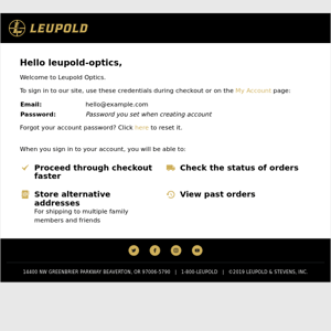 Welcome to Leupold Optics