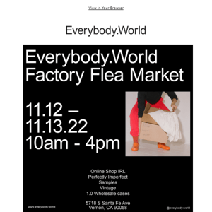 Factory Flea Market Returns This Weekend