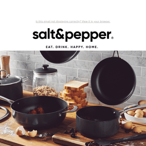 ALL COOKWARE = NOW 60% OFF!
