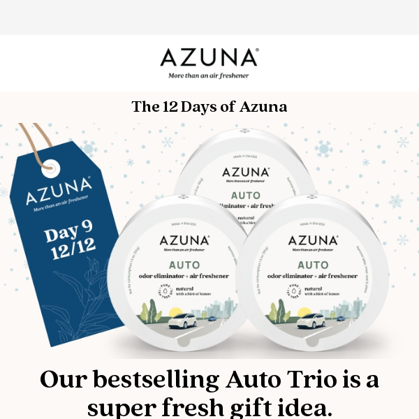 Day 9: Give them a fresh ride! 25% off Auto pods