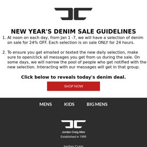 👖 NEW YEAR'S DENIM SALE 👖