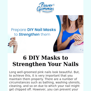 Prepare DIY Nails Masks to Strengthen them 💅 😋
