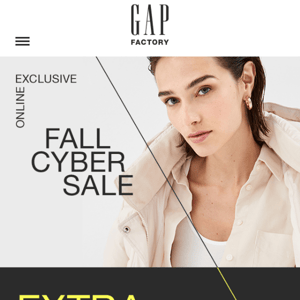 Extra 45% off everything — including your fall favorites