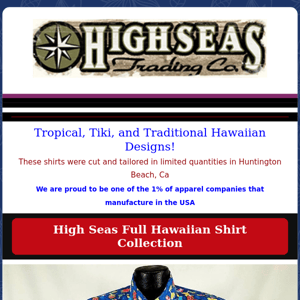 Traditional Hawaiian, Tiki, and Tropical Designs!