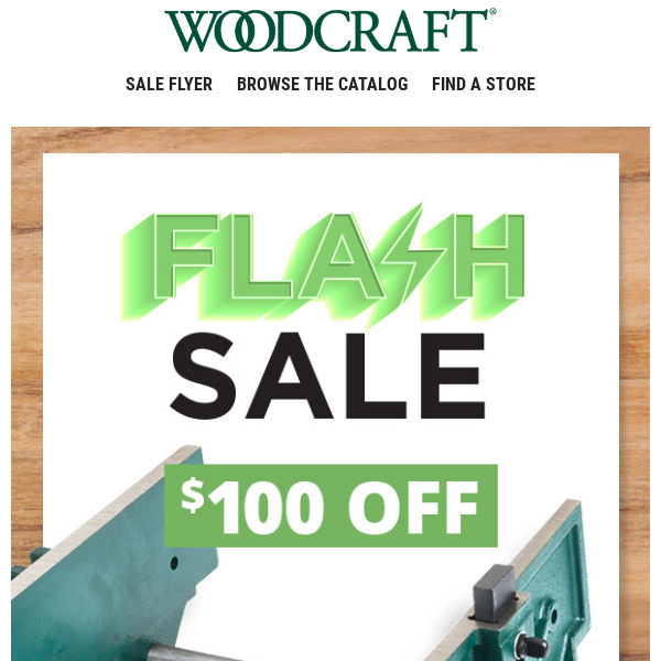 Save $100 w/Today's Flash Sale–WoodRiver® Quick Release Vise