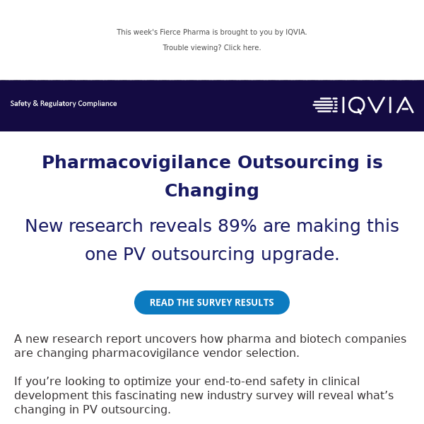 New research report reveals pharmacovigilance is changing