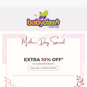 Specially for you: take this EXTRA 10% OFF! 💞