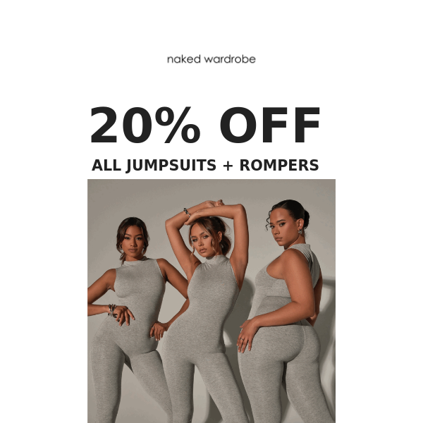 EXCLUSIVE: 20% OFF Jumpsuits + Rompers