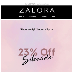 A special 23% off SITEWIDE just for you 💖