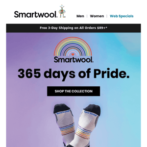 Smartwool loves love. Here’s how we show our Pride. ​
