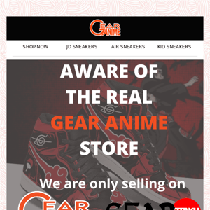Aware Of The Real Gear Anime Store