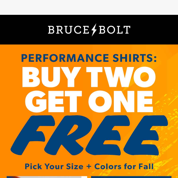 Performance Shirts: Buy 2, Get 1 Free ⚡️