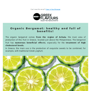 🍈 Organic Bergamot from Achaia: healthy and full of benefits!