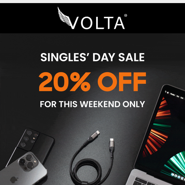 Singles' Day has arrived: 20% start now!