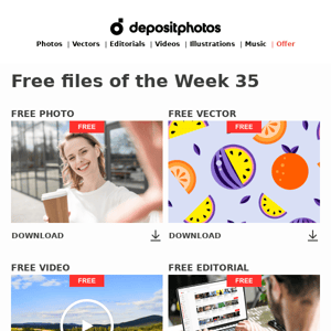 🆓 Free files update! See Week 35 collection