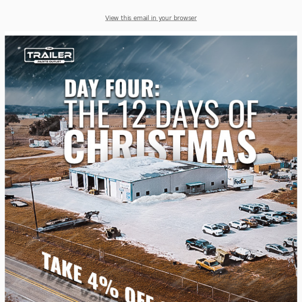 4% off storewide for day 4