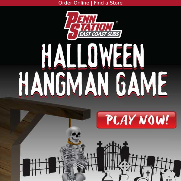 Play, Win, Eat The Penn Station Hangman Game is Back Penn Station