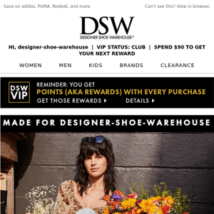 To Designer Shoe Warehouse, 30% off for you.
