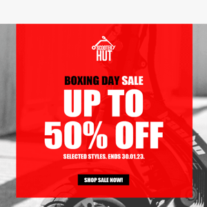Scooter Hut, 🚨Scooter Hut Boxing Day Sale Is On - Take a look!