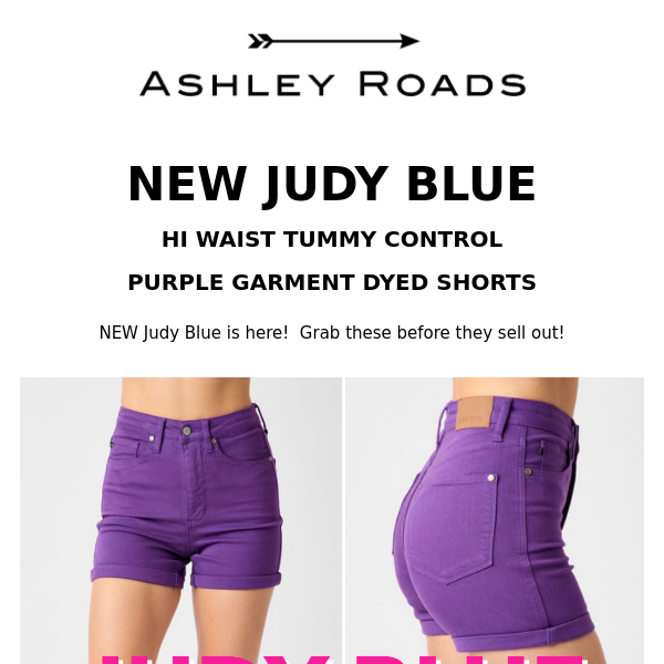 NEW JUDY BLUE 💜 PURPLE SHORTS