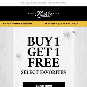 Hey Kiehl's, NEW Products Added to B1G1!