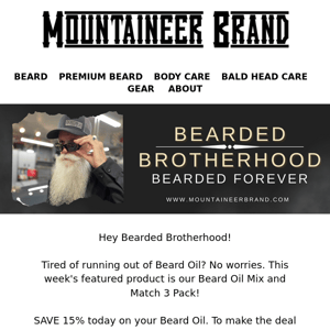 🚨🧔Save 30% on you Beard Oil TODAY!