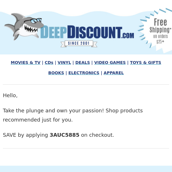 Deep Discount - Latest Emails, Sales & Deals