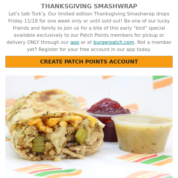 NEW Thanksgiving Smashwrap 11/18 - 1 week only