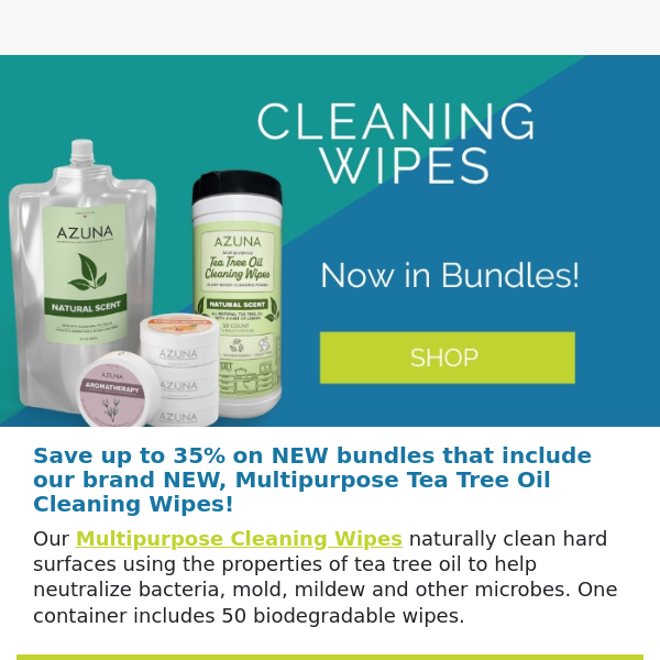 NEW Cleaning Wipes Bundles Added