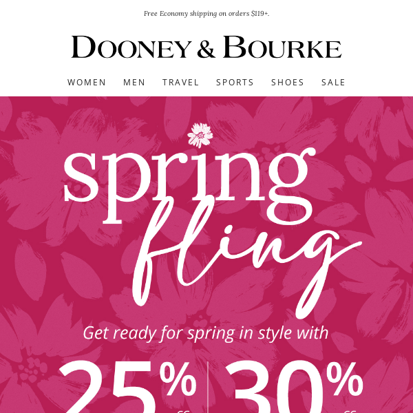 Spring Fling is Here! Save on Every Order.