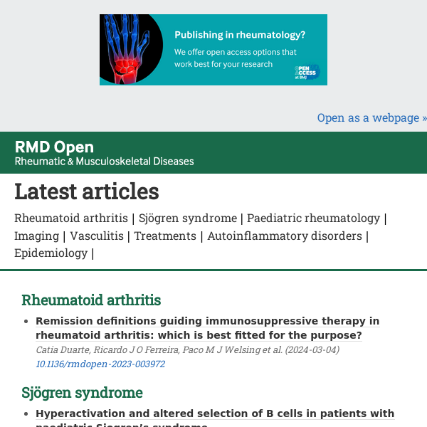 Our latest articles are online and ready to read!