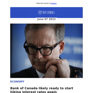 Bank of Canada likely ready to start hiking interest rates again
