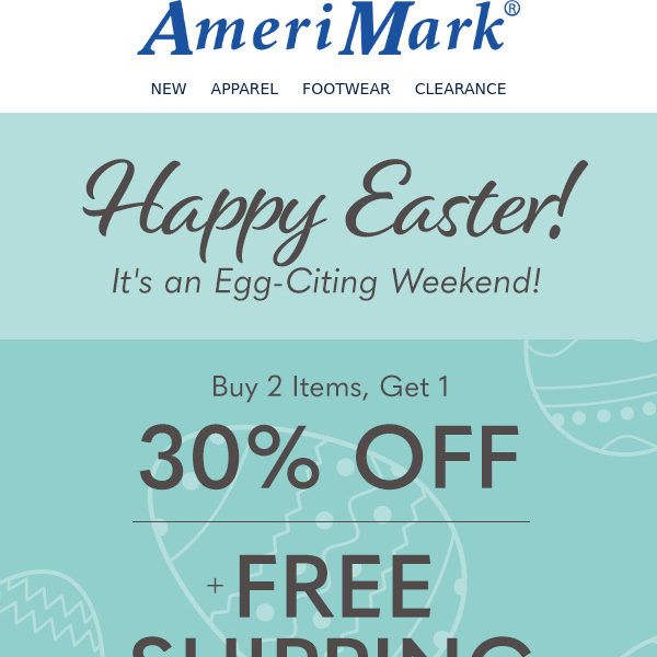 It's an Egg-Citing Weekend! Buy 2, Get 30% off + Ship FREE