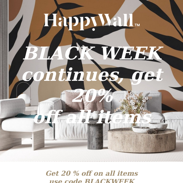 RE: Black week 🤑 20 % off on all items