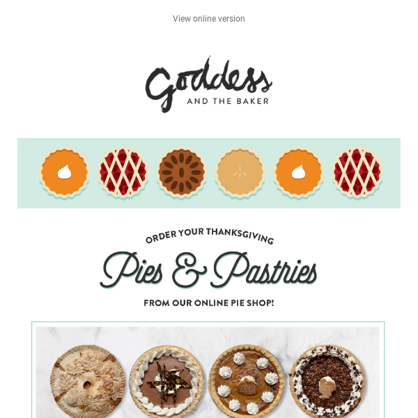 Order Your Thanksgiving Pies!