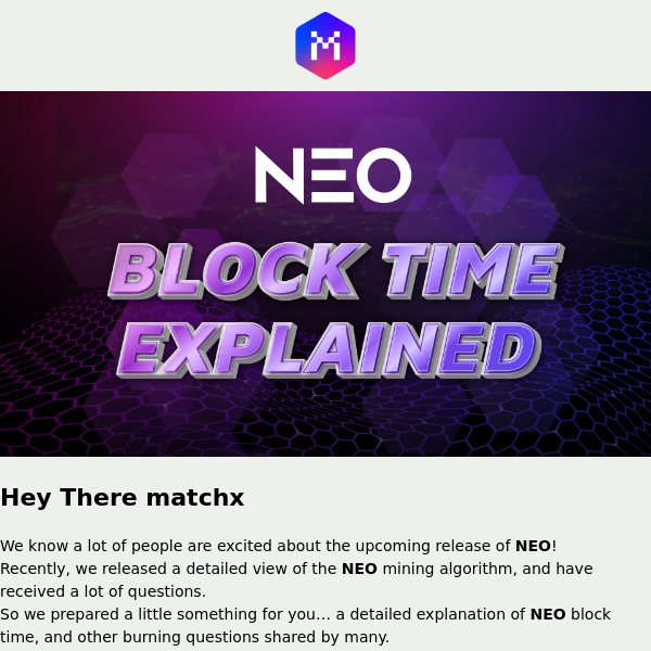 What is NEO block time?