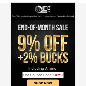 Hey Optics Planet, Save 9% Today! 🚨