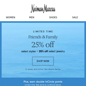 There’s still time for 25% off dresses, jeans, home & more