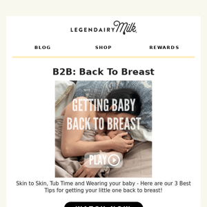 B2B: Back To Breast 💛