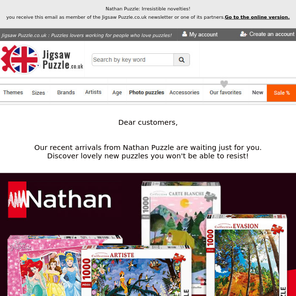 Nathan Puzzle: Irresistible novelties!