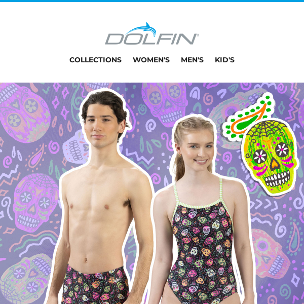 Dive into Halloween with Dolfin Swimwear's Limited Edition Print! 🎃
