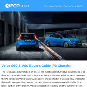 Volvo S60 & V60 Buyer's Guide (P3 Chassis)