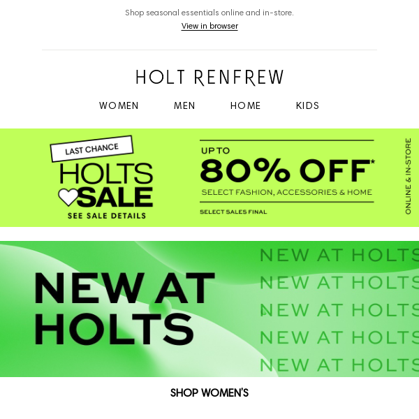 New At Holts | Okay, NOW It's Winter