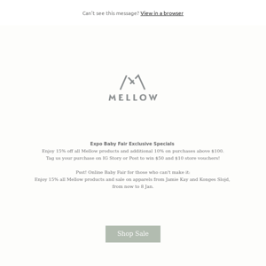 Mellow Baby Fair is back!