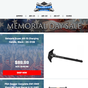 Free Shipping On ALL PSA Uppers, Lowers, & Kits! Plus More Memorial Day Savings Right Here!