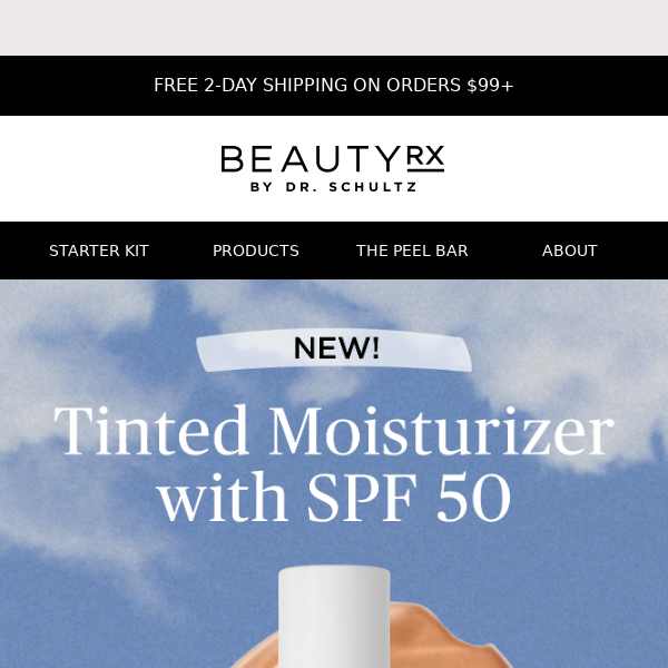 NEW: Tinted Moisturizer With SPF 50