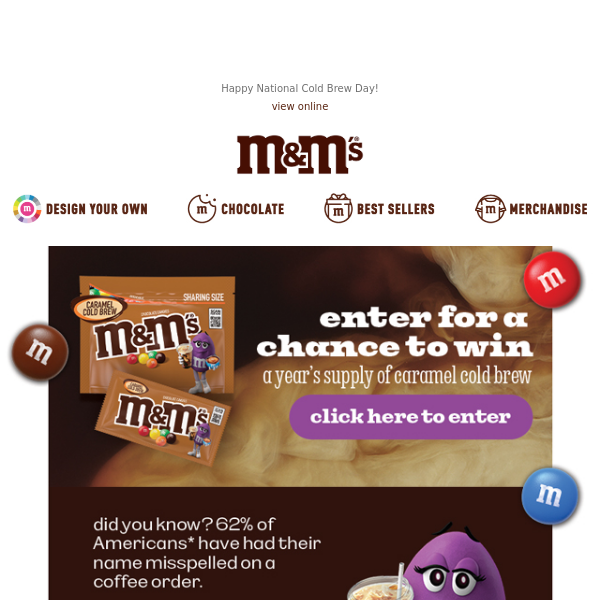 M&M's to Introduce Two New Coffee Flavors: Caramel Cold Brew