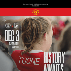 Bring the family to Old Trafford this Saturday