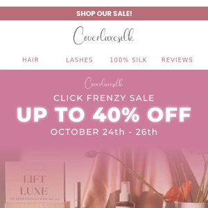 🚨 Up To 40% Off Sitewide!